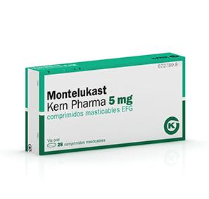 Montelukast Kern Pharma EFG 5 mg, 28 comp. mast.