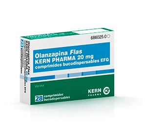 Olanzapina Flas Kern Pharma EFG 20 mg, 28 compr. buco.