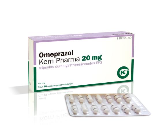 Omeprazol Kern Pharma EFG 20 mg, 28 cáps.