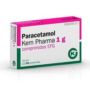 Paracetamol Kern Pharma EFG 1 g, 20 compr.