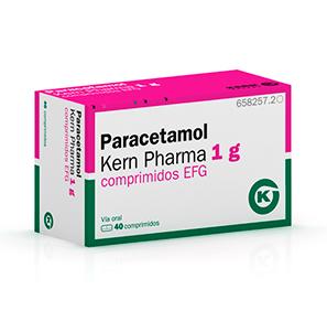 Paracetamol Kern Pharma EFG 1 g, 40 compr.