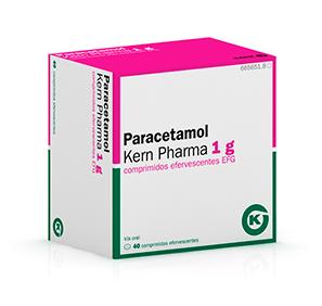 Paracetamol Kern Pharma EFG 1 g, 40 compr. eferves.