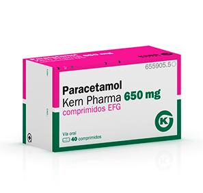 Paracetamol Kern Pharma EFG 650 mg, 40 compr.