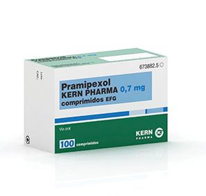 Pramipexol Kern Pharma EFG 0,7 mg, 100 compr.