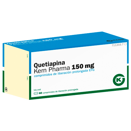 Quetiapina Kern Pharma EFG 150 mg, 60 compr. liber. prolong.
