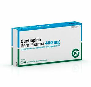 Quetiapina Kern Pharma EFG 400 mg, 60 compr. liber. prolong.