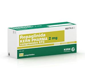 Repaglinida Kern Pharma EFG 2 mg, 90 comprimidos