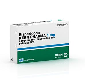 Risperidona Kern Pharma EFG 1 mg, 60 compr. recub.