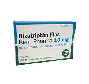 Rizatriptan Flas Kern Pharma EFG 10 mg, 6 compr. buco.