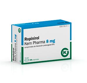Ropinirol Kern Pharma EFG 8 mg, 28 compr. liber. prolong.
