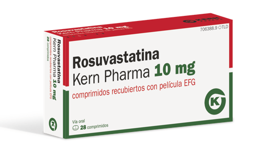 Rosuvastatina Kern Pharma EFG 10 mg, 28 compr. recub.