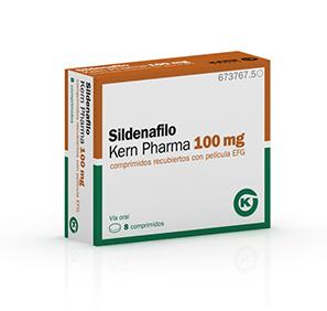 Sildenafilo Kern Pharma EFG 100 mg, 8 compr. recub.