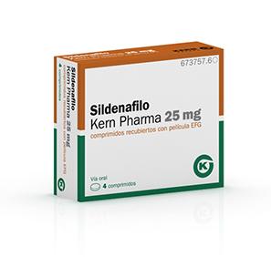 Sildenafilo Kern Pharma EFG 25 mg, 4 compr. recub.