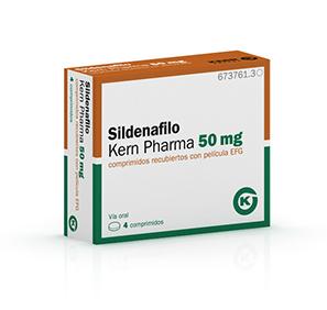 Sildenafilo Kern Pharma EFG 50 mg, 4 compr. recub.