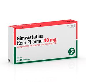 Simvastatina Kern Pharma EFG 40 mg, 28 compr. recub.