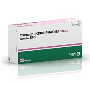 Tramadol Kern Pharma EFG 50 mg, 60 cáps.