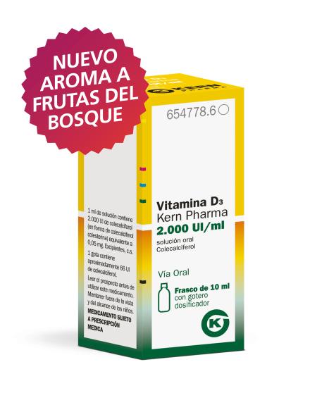 Vitamina D3 Kern Pharma 10 ml, 2000 Ul-ml