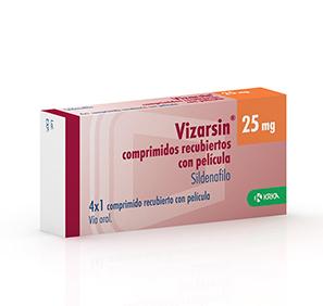 Vizarsin (Sildenafilo) 25 mg, 4 comp. recub.