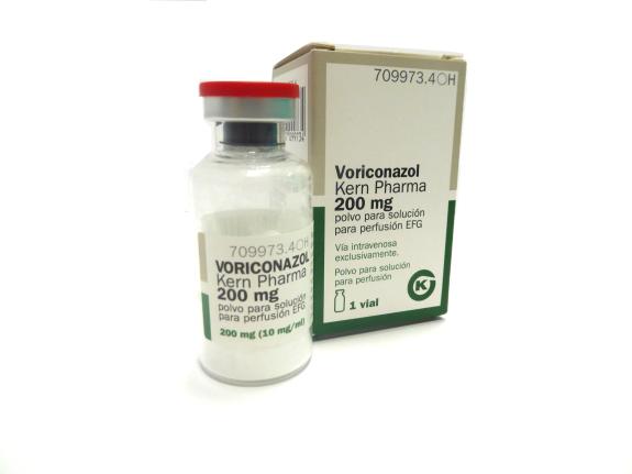 Voriconazol Kern Pharma 200 mg polvo para solución para perfusión EFG, 1 vial 25 ml