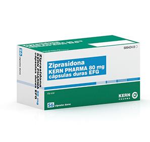 Ziprasidona Kern Pharma EFG 80 mg, 56 cáps. duras