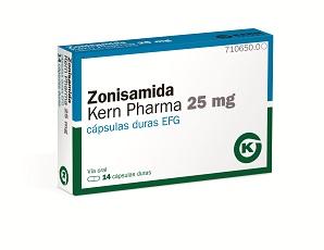 Zonisamida 25 mg cápsulas duras