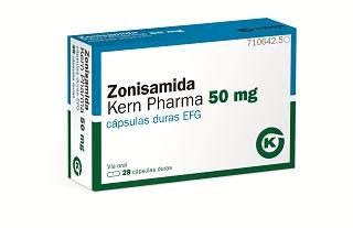 Zonisamida  50 mg cápsulas duras
