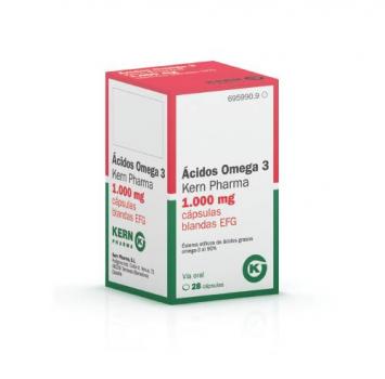 Imagen de Ácidos Omega 3 Kern Pharma EFG 1000 mg (28 cápsulas)