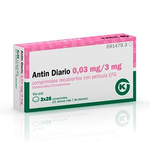 Antin Diario EFG 0,03 mg-3 mg 3 x 28 compr. recub.