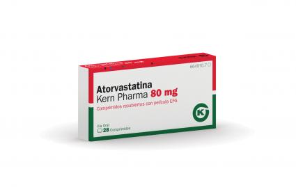 Atorvastatina Kern Pharma EFG 80 mg, 28 compr. recub.
