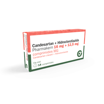Candesartan + Hidroclorotiazida Pharmakern 16 mg + 12,5 mg, 14 Compr.