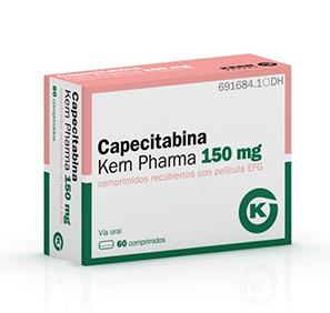 Capecitabina Kern Pharma EFG 150 mg, 60 compr. recub.