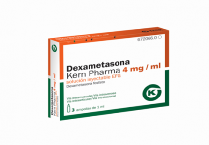 Dexametasona Kern Pharma EFG 4 mg/ml,  3 amp. 1 ml