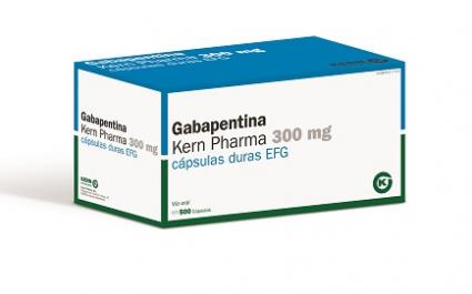 Gabapentina Kern Pharma EFG 300 mg, 500 cápsulas duras ENVASE CLINICO