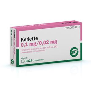 Keriette  EFG 0,1 mg/0,02 mg, 3 x 21 compr. recub.