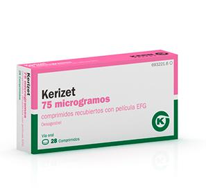 Kerizet  EFG 75 µg, 28 compr. recub.