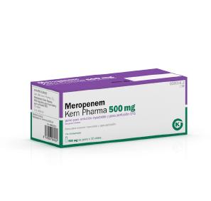 Meropenem Kern Pharma EFG 500 mg, 10 viales