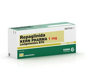 Repaglinida Kern Pharma EFG 1 mg, 90 comprimidos