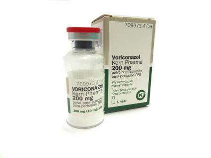 Voriconazol Kern Pharma 200 mg polvo para solución para perfusión EFG, 1 vial 25 ml